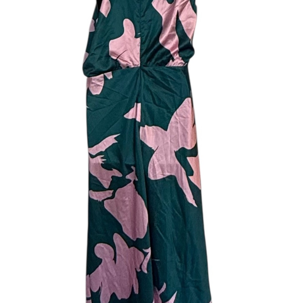 Petal & Pup Anabelle Halter Neck Midi Dress Green Pink - Picture 5 of 16